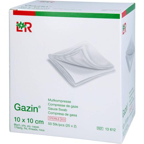 Gazin Mullkomp.10x10 cm Steril 8Fach 25x2 St EurimPharm Arzneimittel bei onfy.de kaufen 18404519