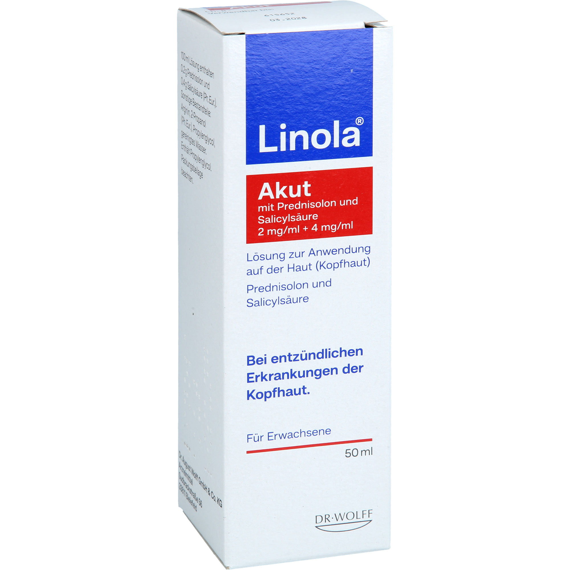 Linola Akut M.predn.u.salicyls.2+4mg/ml Lsg.kopfh. 50 ml Dr. August Wolff GmbH & Co. KG Arzneimittel bei onfy.de kaufen 20509645