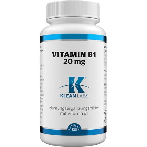 Vitamin B1 20 mg Klean Labs 120 St Supplementa bei onfy.de kaufen 19246979