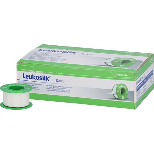 Leukosilk 2.5 cmx5 M 12 St EurimPharm Arzneimittel bei onfy.de kaufen 18363246