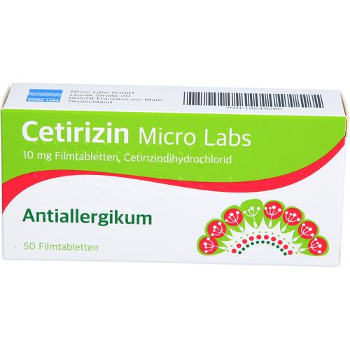 Cetirizin Micro Labs 10 mg Filmtabletten 50 St Micro Labs bei onfy.de kaufen 19249280