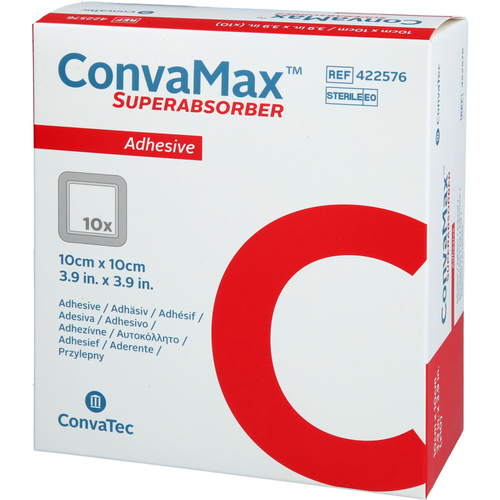 Convamax Superabsorber Adhäsiv 10x10 cm 10 St Docpharm bei onfy.de kaufen 20118057