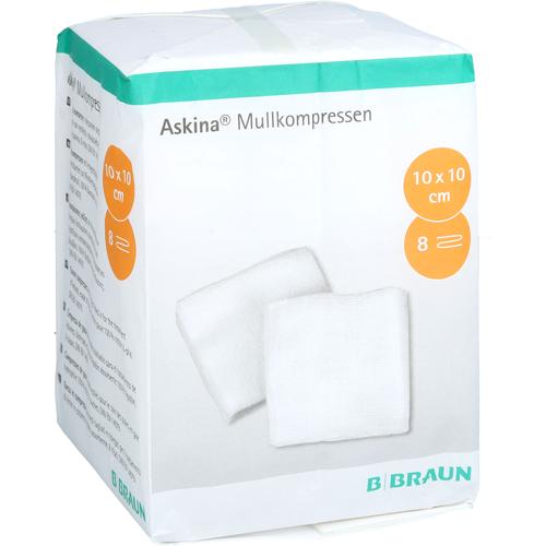 Askina Mullkompressen 10x10 cm Unsteril 8Fach 100 St EurimPharm Arzneimittel bei onfy.de kaufen 18713835