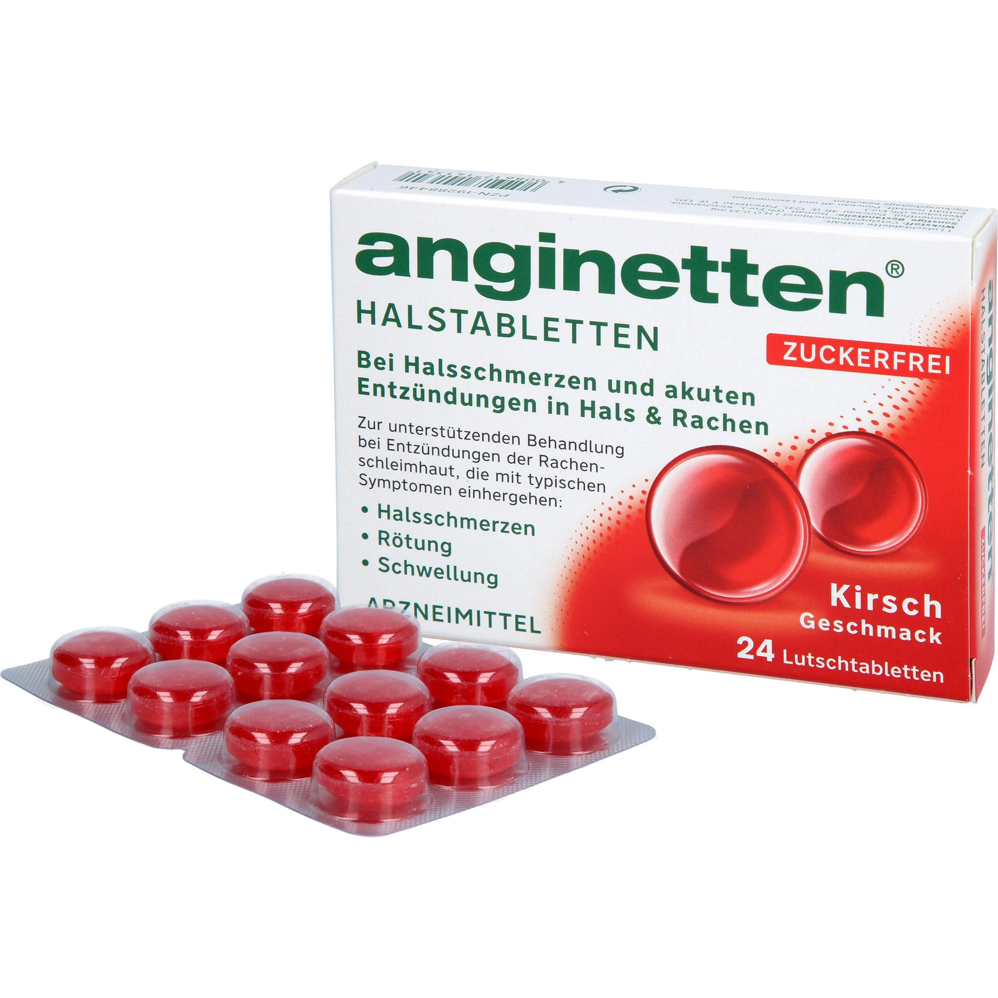 Anginetten Halstabletten Zuckerfrei Kirsche 24 St MCM KLOSTERFRAU Vertr. bei onfy.de kaufen 19288446
