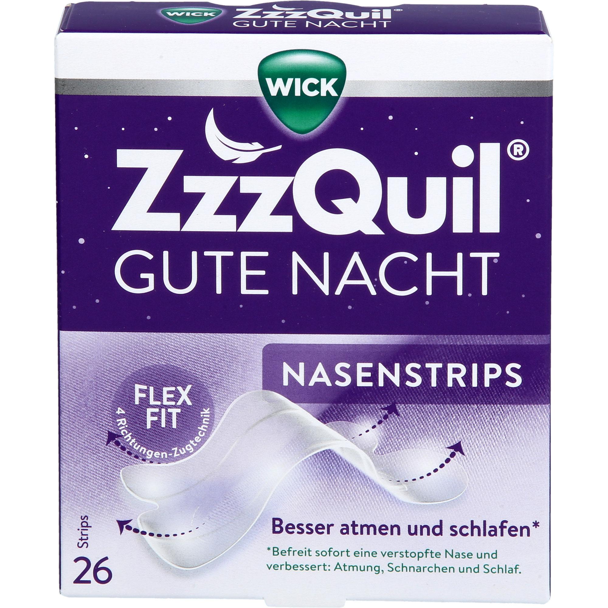 Wick Zzzquil Gute Nacht Nasenstrips