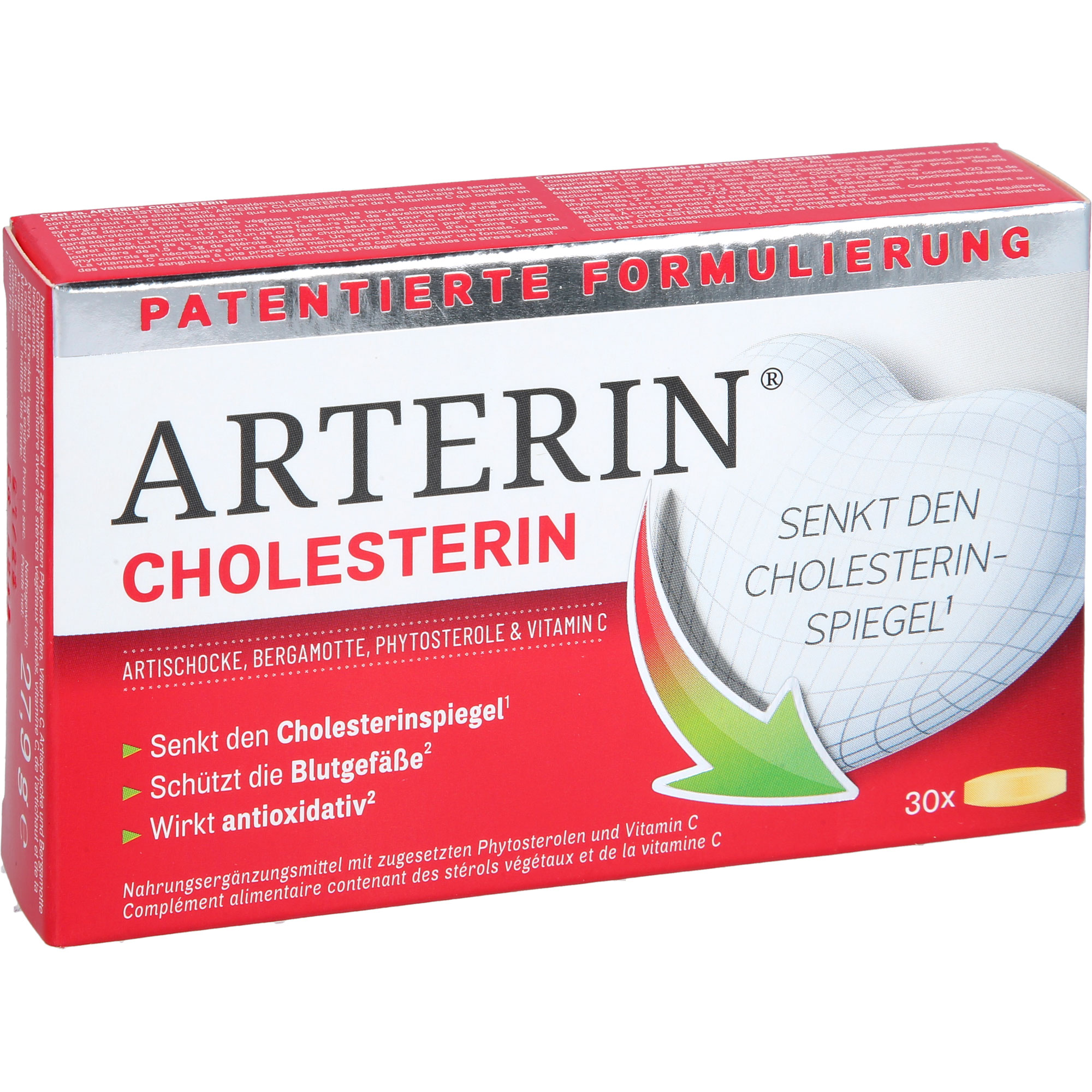 Arterin Cholesterin Tabletten 30 St Perrigo Deutschland bei onfy.de kaufen 18843911