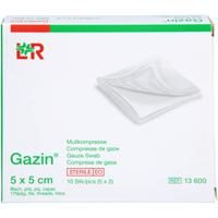Gazin Mullkomp.5x5 cm Steril 8Fach null