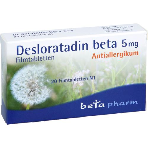 Desloratadin Beta 5 mg Filmtabletten 20 St betapharm Arzneimittel bei onfy.de kaufen 17895768