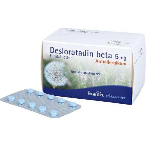 Desloratadin Beta 5 mg Filmtabletten 100 St betapharm Arzneimittel bei onfy.de kaufen 17895797