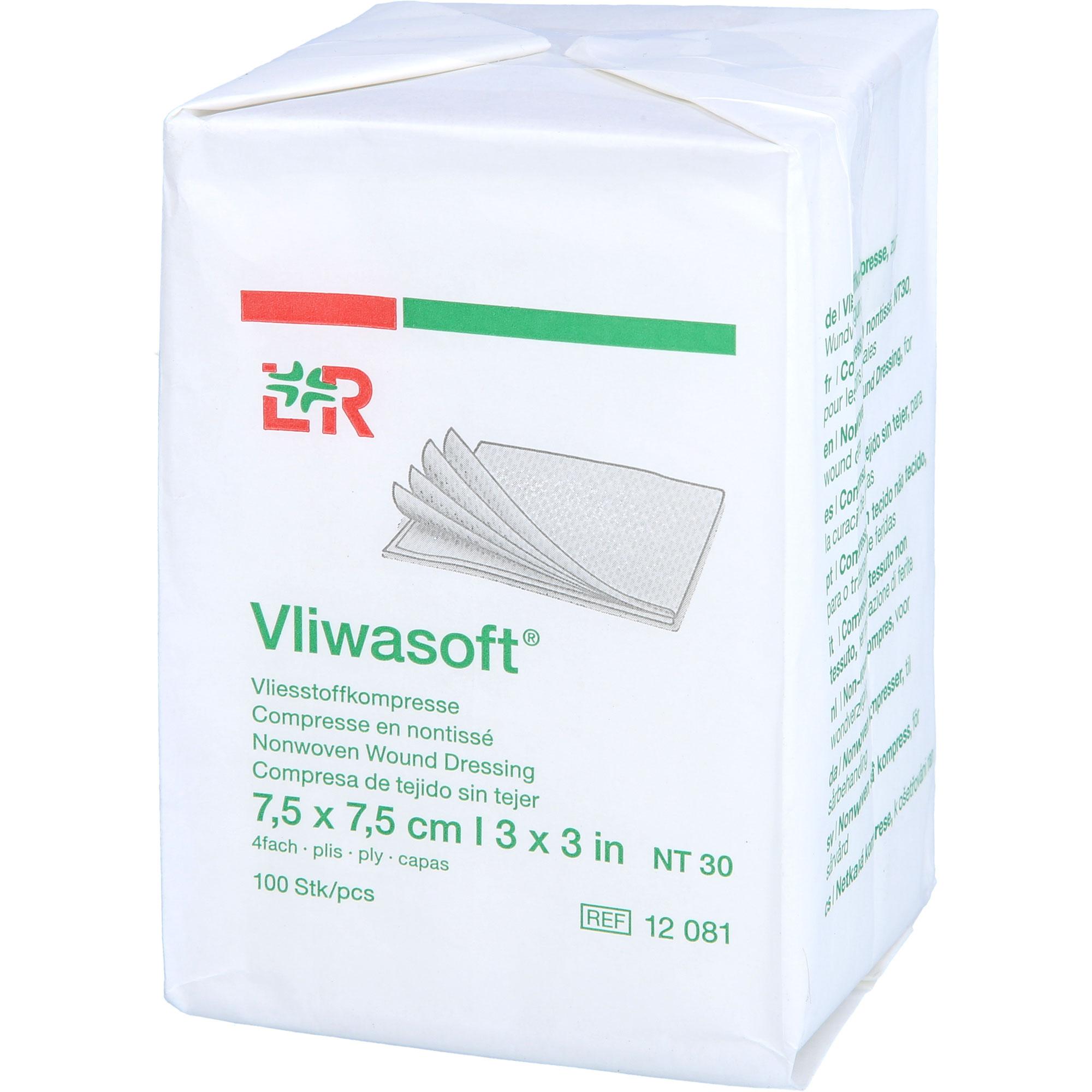 Vliwasoft Vlieskompressen Unsteril 7.5x7.5 cm 4L. 100 St Crosp Medical bei onfy.de kaufen 19377196