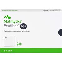 Exufiber Ag+ 5x5cm Gelbildender Faserverband M.sil null
