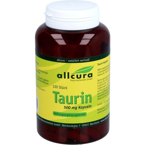 Taurin 500 mg Kapseln 120 St allcura Naturheilmittel bei onfy.de kaufen 19101100