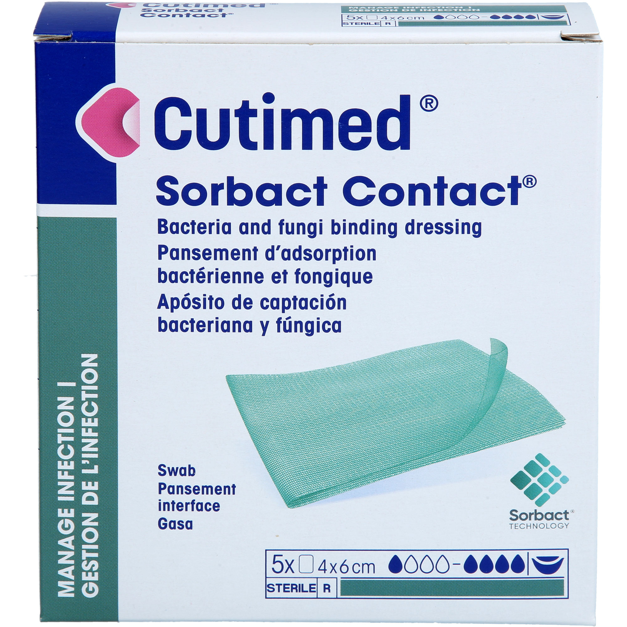 Cutimed Sorbact Contact 4x6 cm null