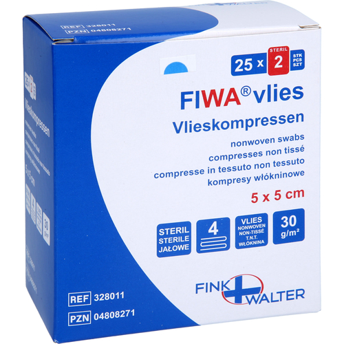 Vlieskompressen Steril 5x5cm 4-Fach 25x2 St Fink & Walter bei onfy.de kaufen 04808271