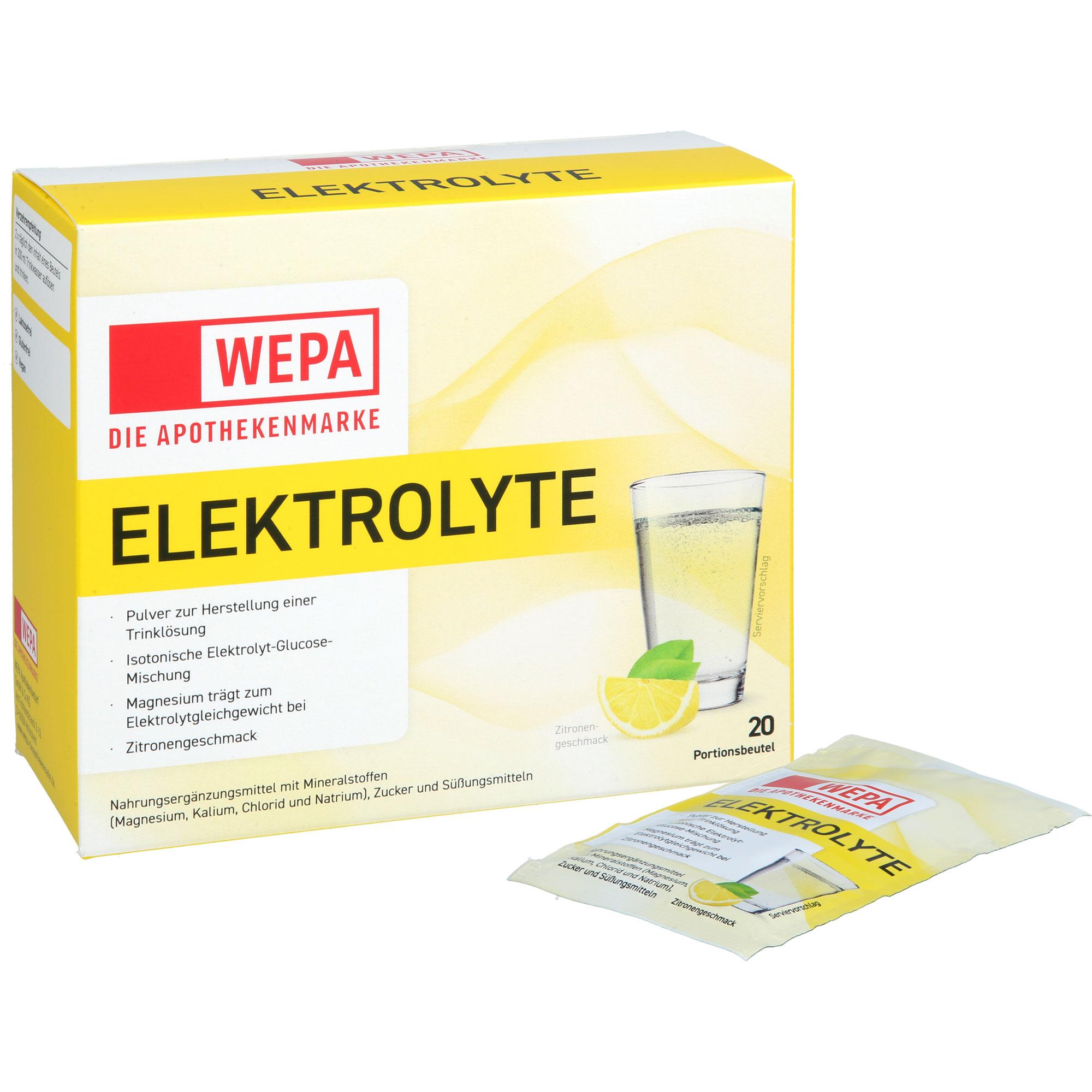 Wepa Elektrolyte Pulver Zitrone 20x5.6 g WEPA Apothekenbedarf bei onfy.de kaufen 19787310