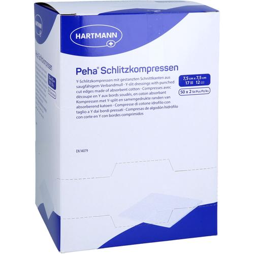 Peha Schlitzkompressen 7.5x7.5 cm Steril 50x2 St + Prisoma bei onfy.de kaufen 19851195