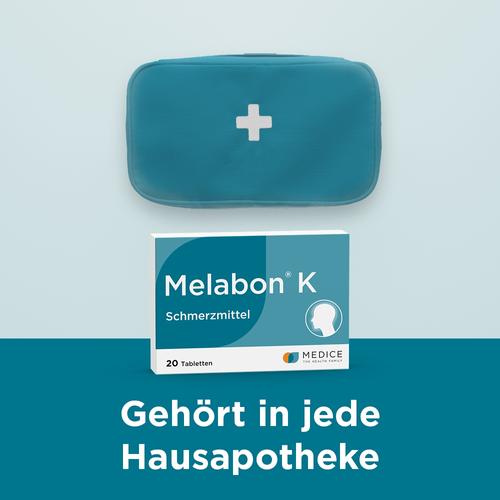 Melabon K bei Kopfschmerzen, Zahnschmerzen und Migräne 20 St MEDICE Arzneimittel Pütter bei onfy.de kaufen 04566980
