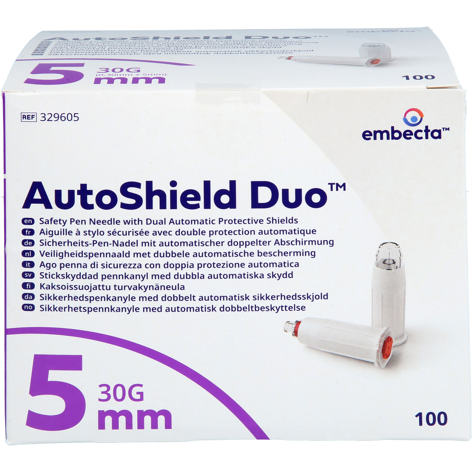 Autoshield Duo Sicherheits-Pen-Nadel 5Mm null