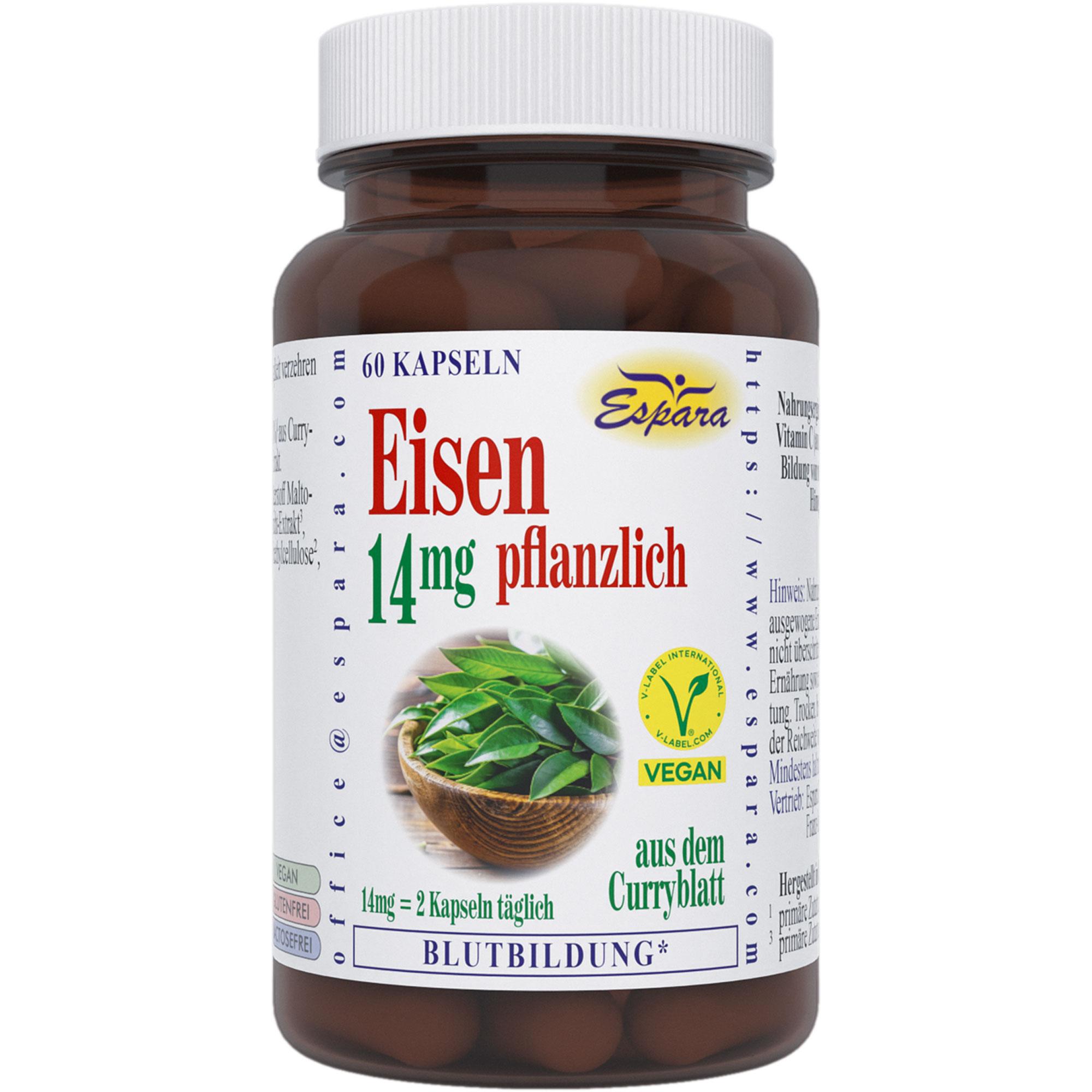 Eisen 14mg Pflanzlich null