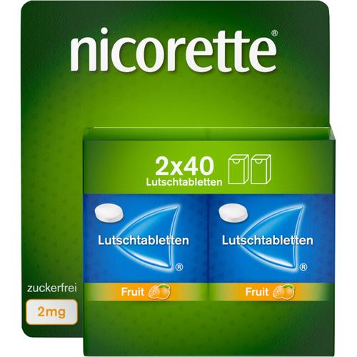 Nicorette Fruit 2 mg Lutschtabletten Gepresst 80 St Kenvue Germany GmbH (OTC) bei onfy.de kaufen 19906217