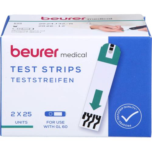 Beurer Gl60 Blutzucker-Teststreifen 50 St BEURER bei onfy.de kaufen 16382647