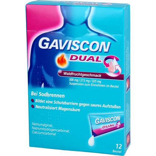 Gaviscon Dual Waldfrucht 500 mg/213 mg/325 mg 12x10 ml Reckitt Benckiser Deutschland bei onfy.de kaufen 20033065