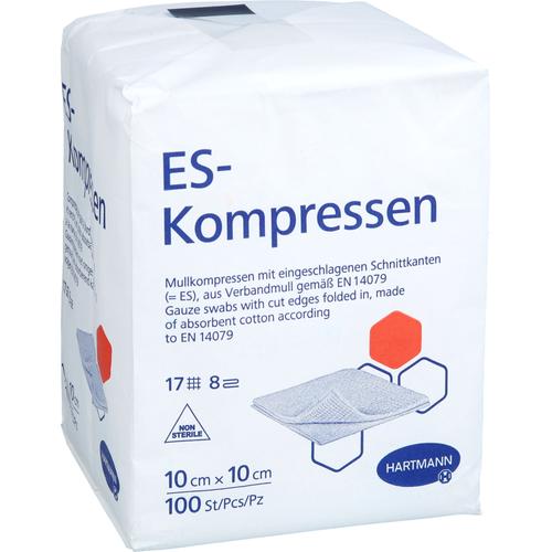 Es-Kompressen Unsteril 10x10 cm 8Fach 100 St adequapharm bei onfy.de kaufen 19538943