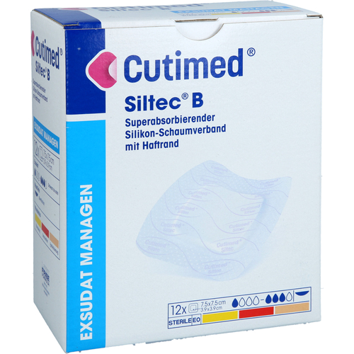 Cutimed Siltec B Schaumverb.7.5x7.5 cm M.haftr. 12 St CC Pharma bei onfy.de kaufen 20001220
