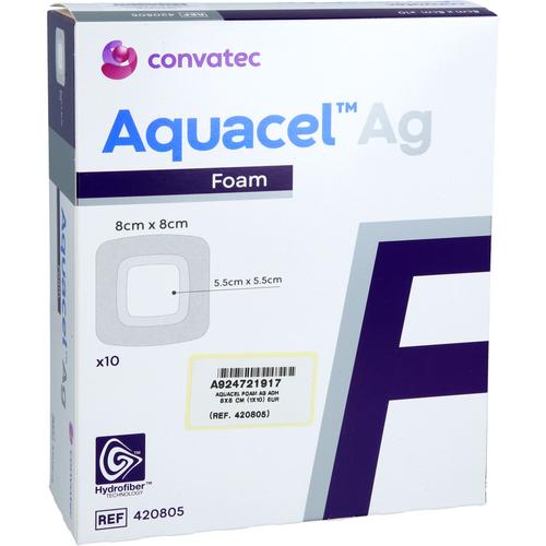 Aquacel Ag Foam Adhäsiv 8x8 cm Verband 10 St ToRa Pharma bei onfy.de kaufen 19166654