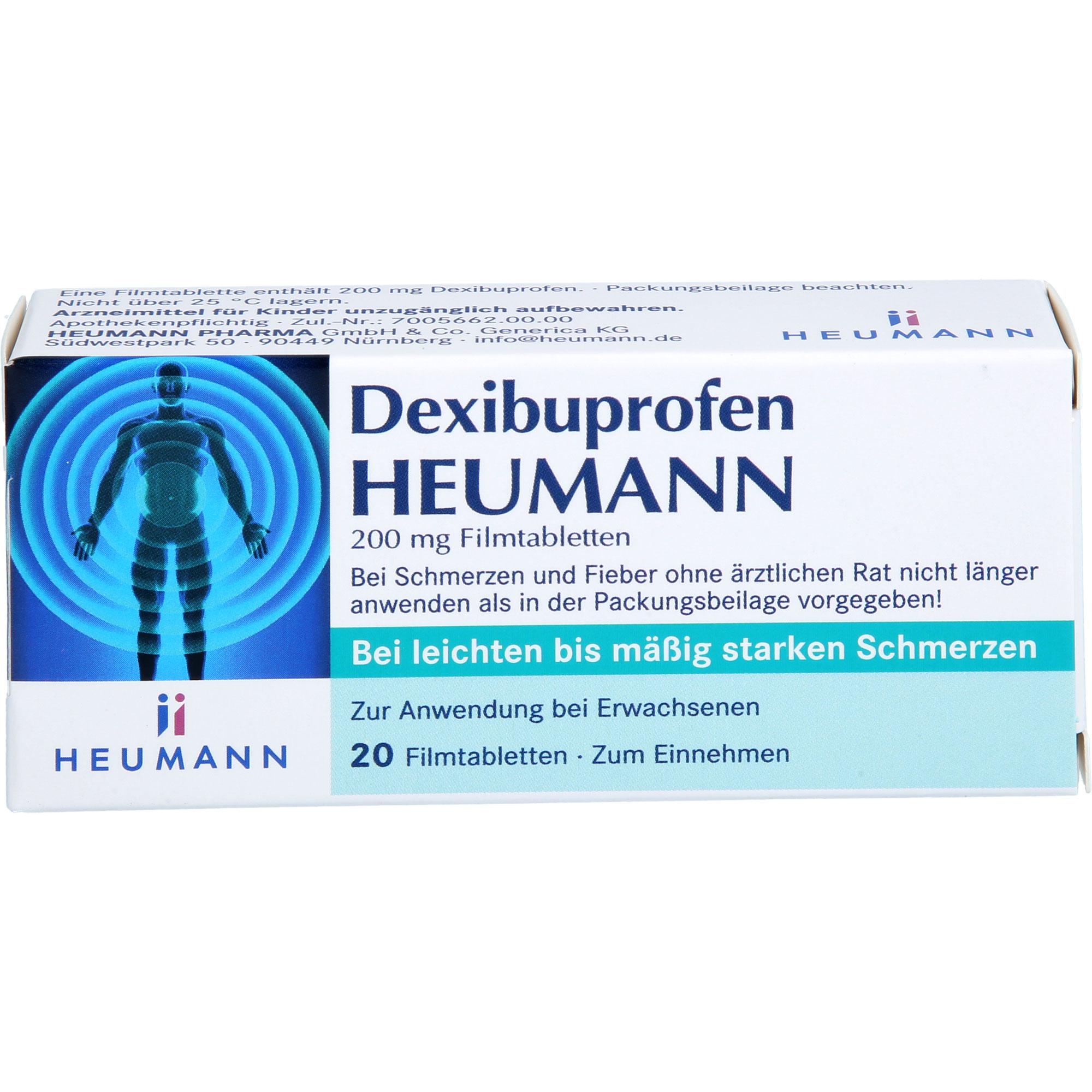 Dexibuprofen Heumann 200 mg Filmtabletten null