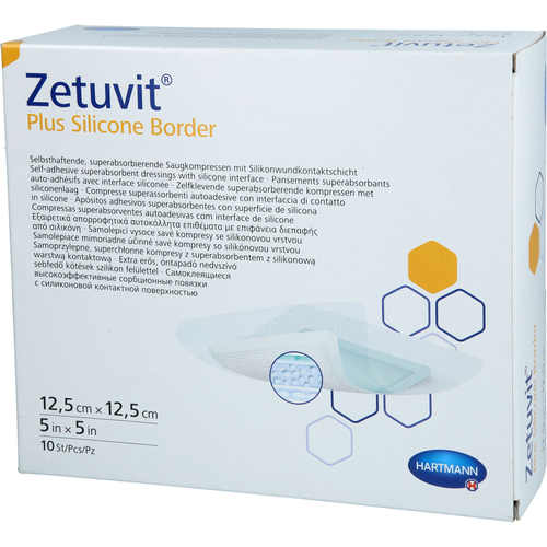 Zetuvit Plus Silicone Border Steril 12.5x12.5 cm 10 St adequapharm bei onfy.de kaufen 20041521