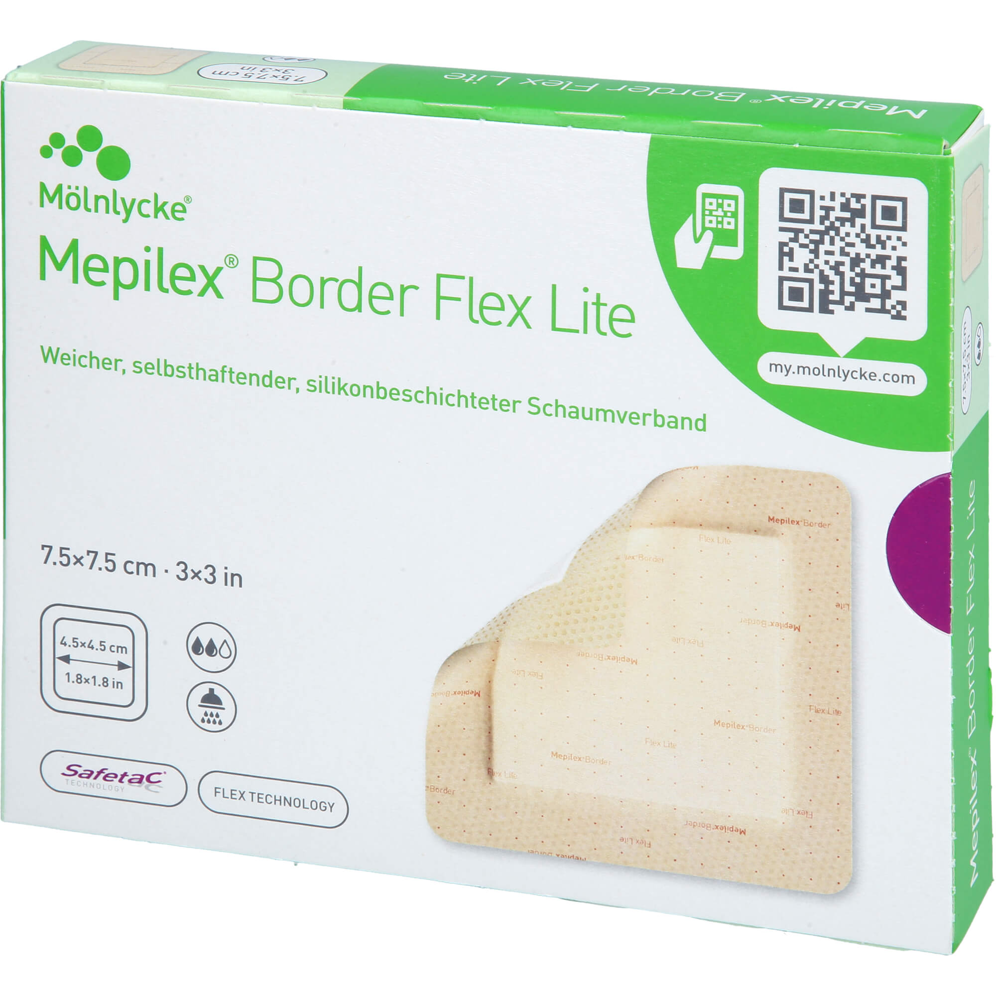 Mepilex Border Flex Lite Schaumverband 7.5x7.5 cm 5 St EMRA-MED Arzneimittel bei onfy.de kaufen 19132299