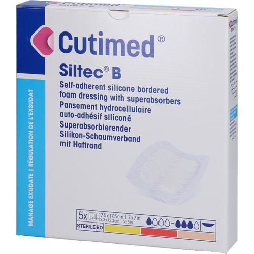 Cutimed Siltec B Schaumverb.17.5x17.5cm M.haftr. 5 St Docpharm bei onfy.de kaufen 17897164