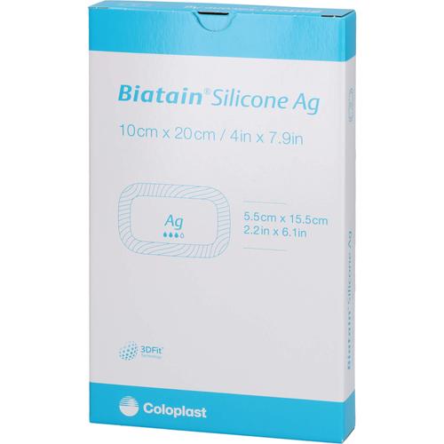 Biatain Silicone Ag Schaumverband 10x20cm 5 St Coloplast bei onfy.de kaufen 13704518