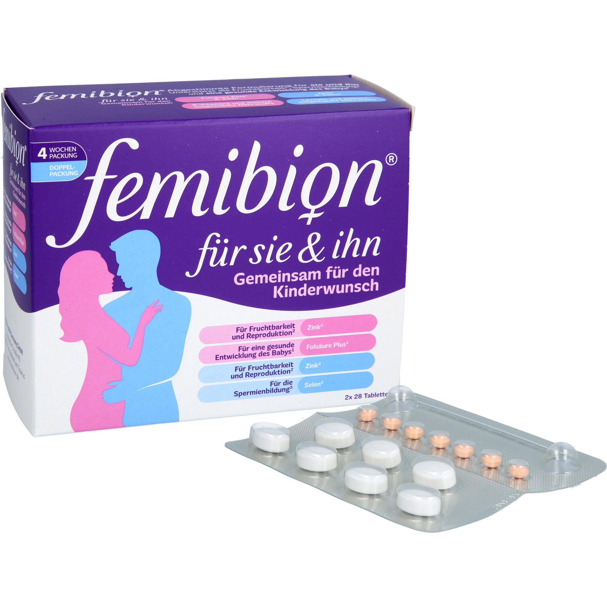 Femibion für Sie & Ihn 2x28 St WICK Pharma - Zweigniederlassung der Procter & Gamble bei onfy.de kaufen 19669131