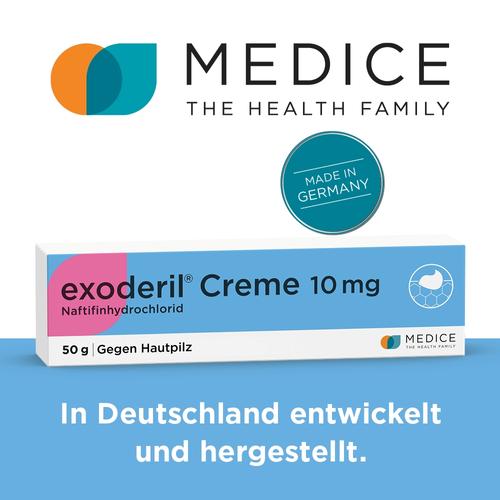 Exoderil Creme die Rettung bei Pilzinfektionen der Haut 50 g MEDICE Arzneimittel Pütter bei onfy.de kaufen 03043843