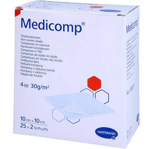 Medicomp Vlieskomp.steril 10x10 cm 4Lagig 25x2 St EurimPharm Arzneimittel bei onfy.de kaufen 18363275
