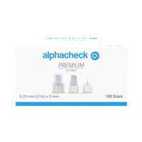 Alphacheck Premium Pen-Nadeln 31G X 5 Mm null