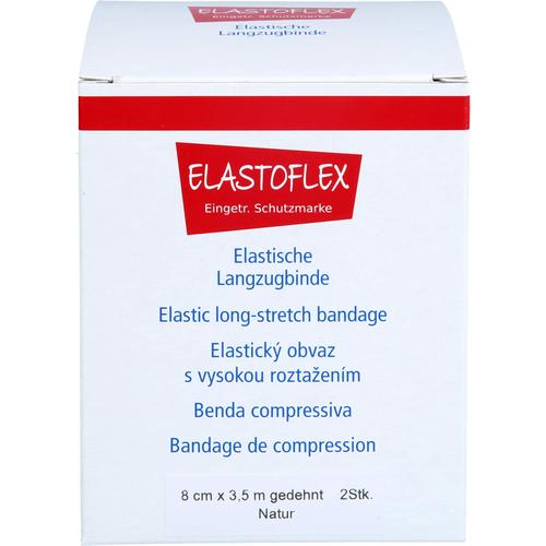 Elastoflex-Langzugbinde 8cmx3.5M Ged. Natur 2 St Elastotex Service bei onfy.de kaufen 17176335