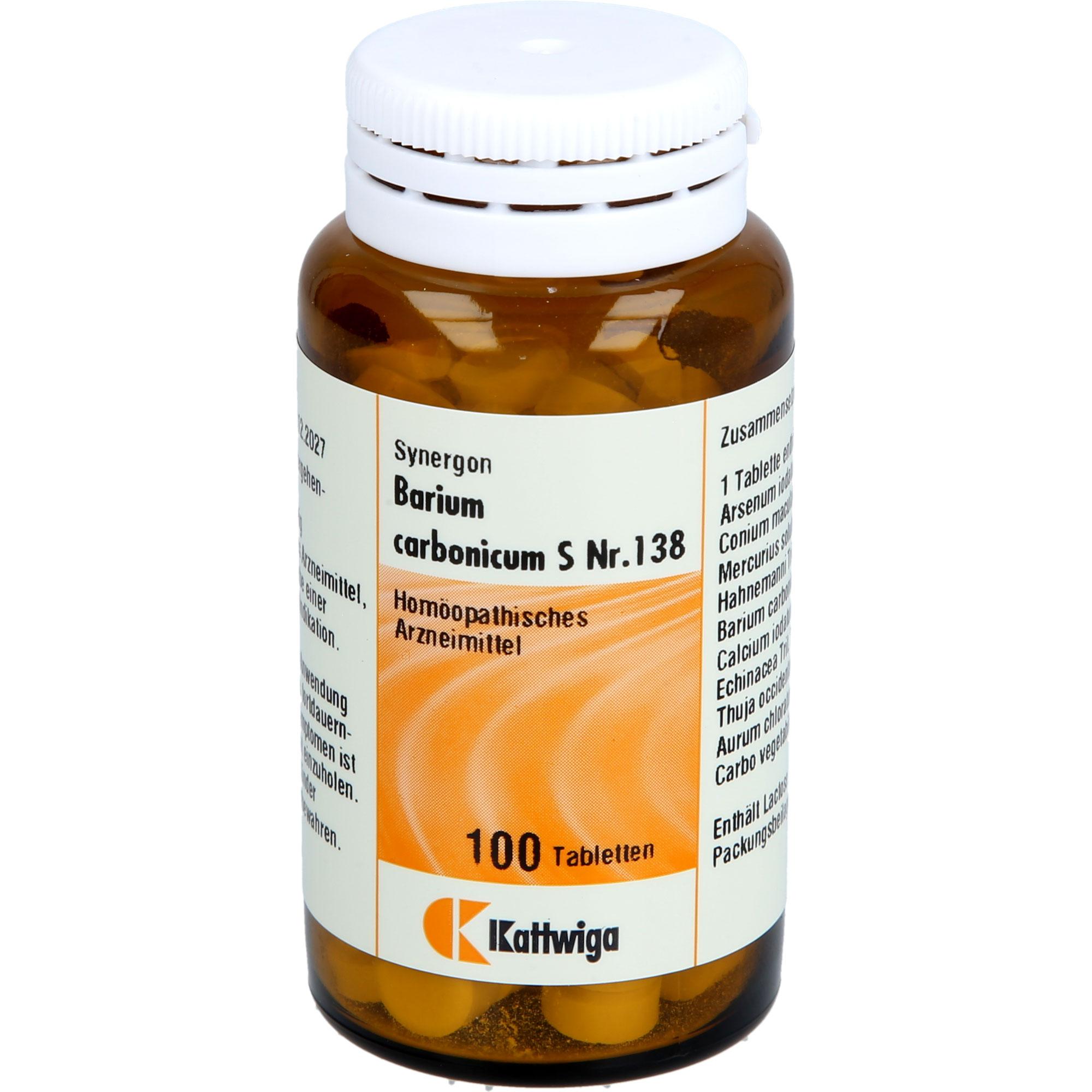 Synergon Barium Carbonicum S Nr. 138 100 St Kattwiga Arzneimittel bei onfy.de kaufen 18387382