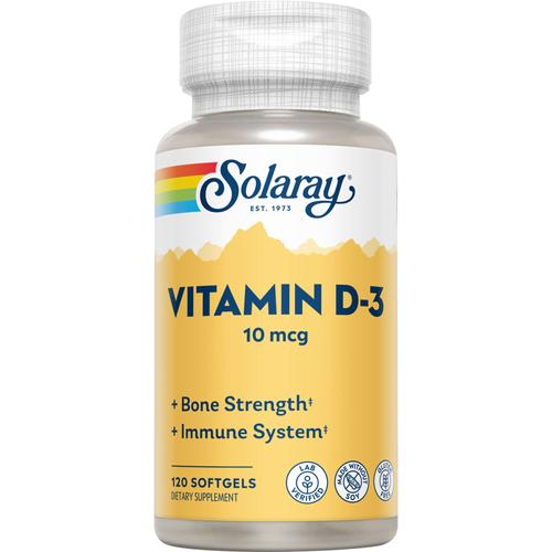 Vitamin D3 10 Mcg Solaray 120 St Supplementa bei onfy.de kaufen 19405053