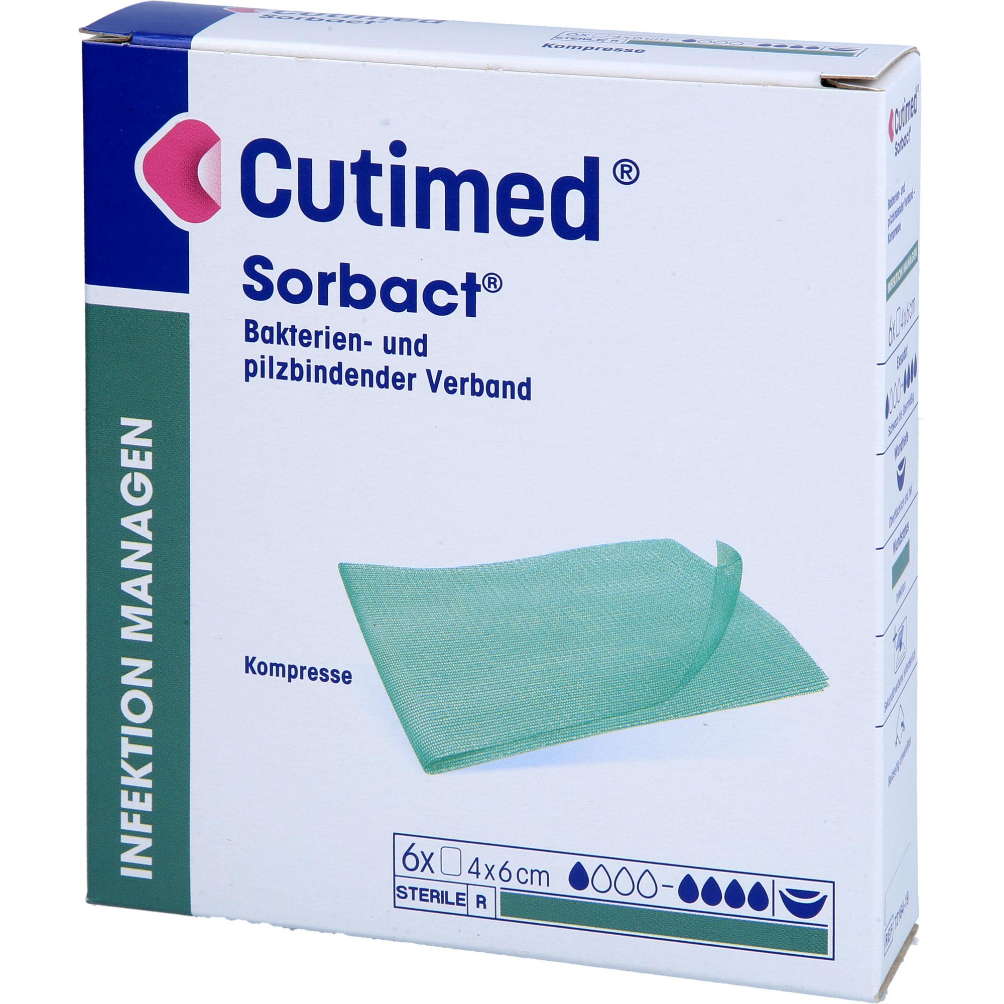 Cutimed Sorbact Kompressen 4x6 cm 6 St Acti Medi bei onfy.de kaufen 19347143