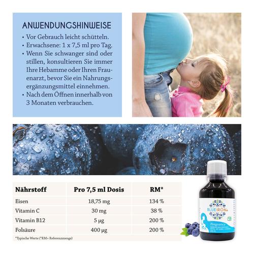 Blueiron Eisen Pregnancy + Folsäure 250 ml Hager Pharma bei onfy.de kaufen 19834311