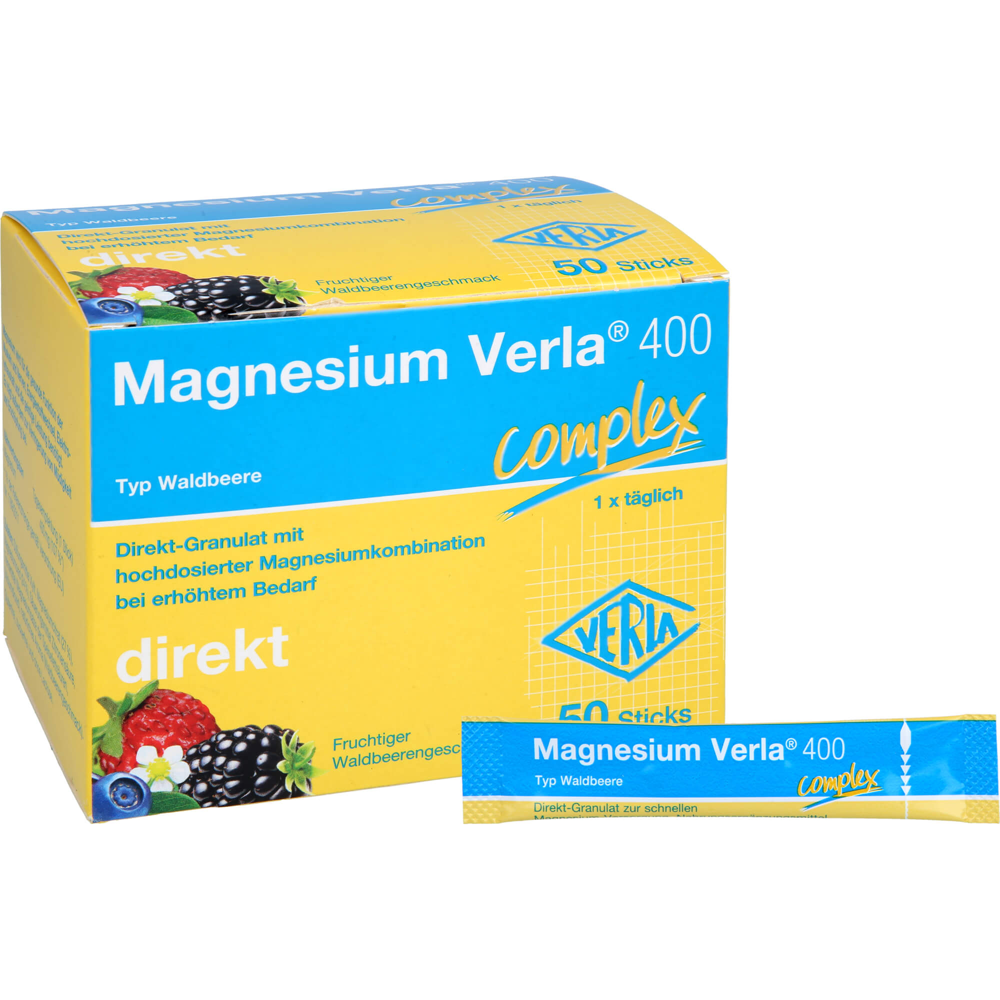 Magnesium Verla 400 Waldbeere Direkt-Granulat 50 St Verla-Pharm Arzneimittel bei onfy.de kaufen 18774179