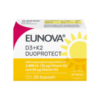 Eunova Duoprotect D3+k2 1000Ie/80Ug null