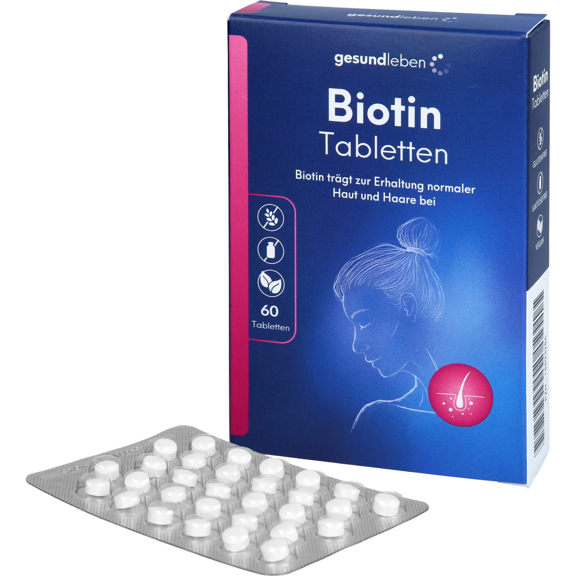 Gesundleben Biotin 2.5 mg Tabletten 60 St Alliance Healthcare Deutschland bei onfy.de kaufen 18893286
