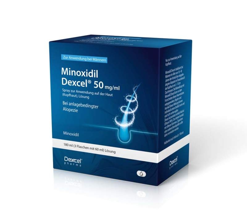 Minoxidil Dexcel 50 mg/ml Spray Z.anw.a.d.kopfhaut null