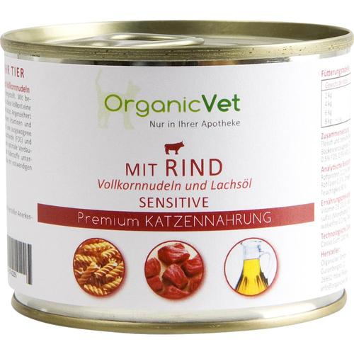 Dosennahrung Katze Sensitive Rind 200 g organicVet bei onfy.de kaufen 05742255