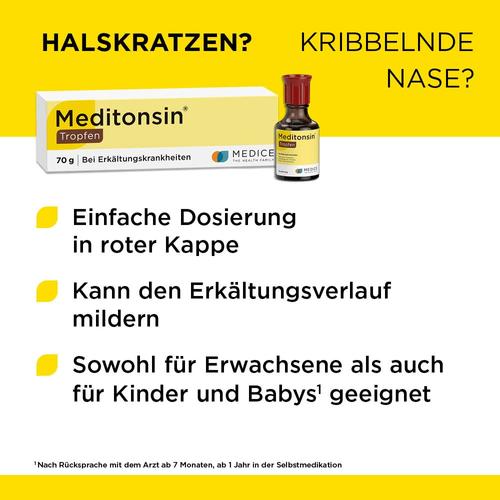 Meditonsin Tropfen bei ersten Anzeichen einer Erkältung 70 g MEDICE Arzneimittel Pütter bei onfy.de kaufen 10192727