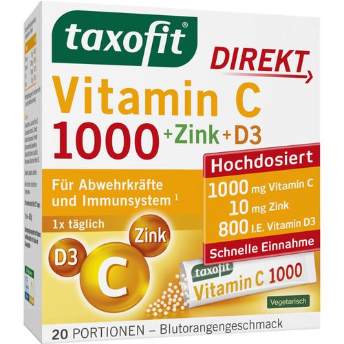 Taxofit Vitamin C 1000 Direktgranulat + Zink + D3 20 St MCM KLOSTERFRAU Vertr. bei onfy.de kaufen 18652909